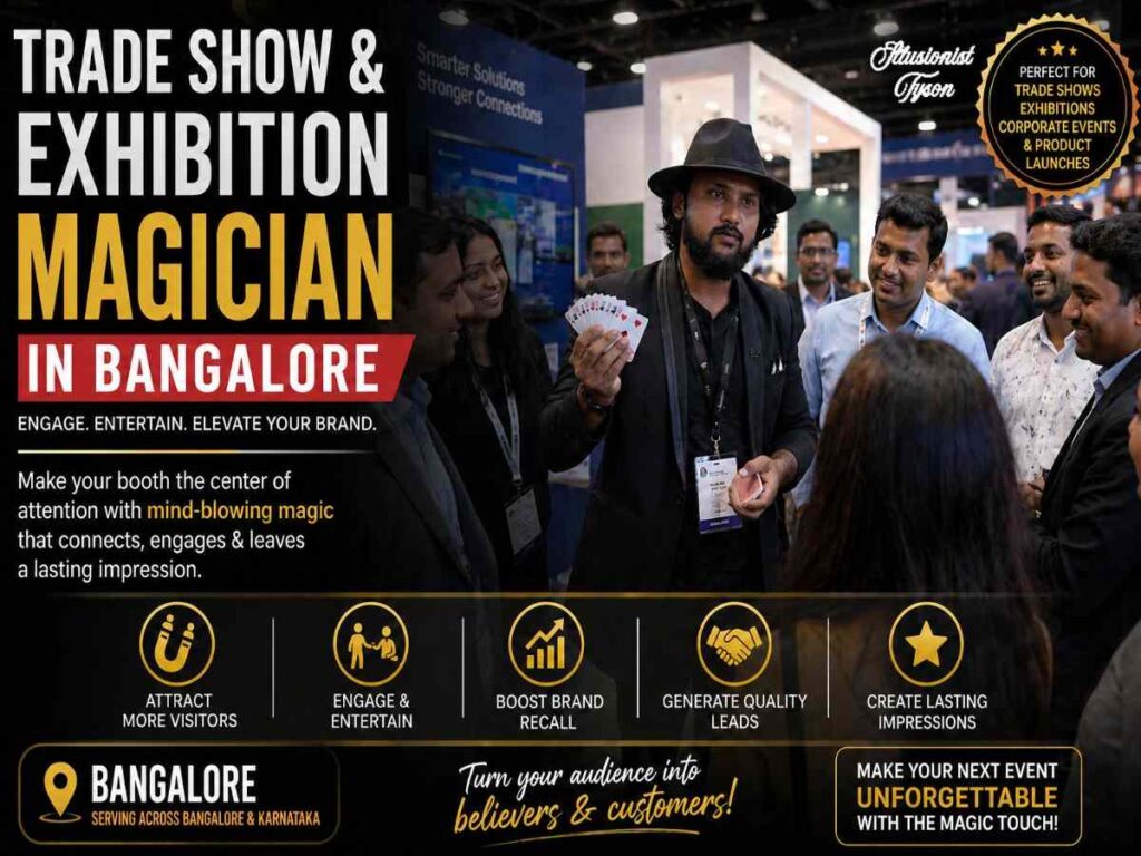 Trade Show & Exhibition Magician in Bangalore