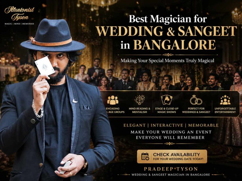 Magician for Wedding & Sangeet in Bangalore