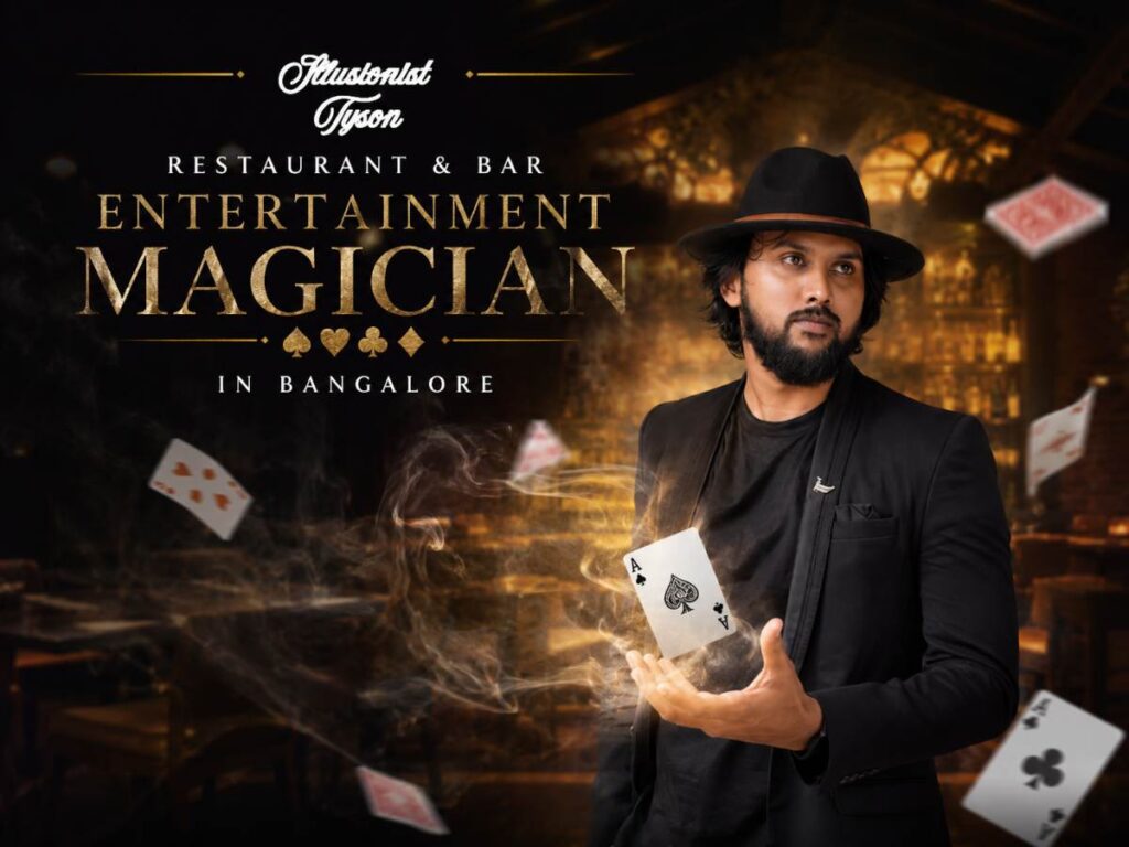 Restaurant & Bar Entertainment Magician in Bangalore – Pradeep Tyson