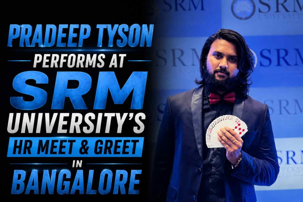 Pradeep Tyson Performs at SRM University’s HR Meet & Greet in Bangalore